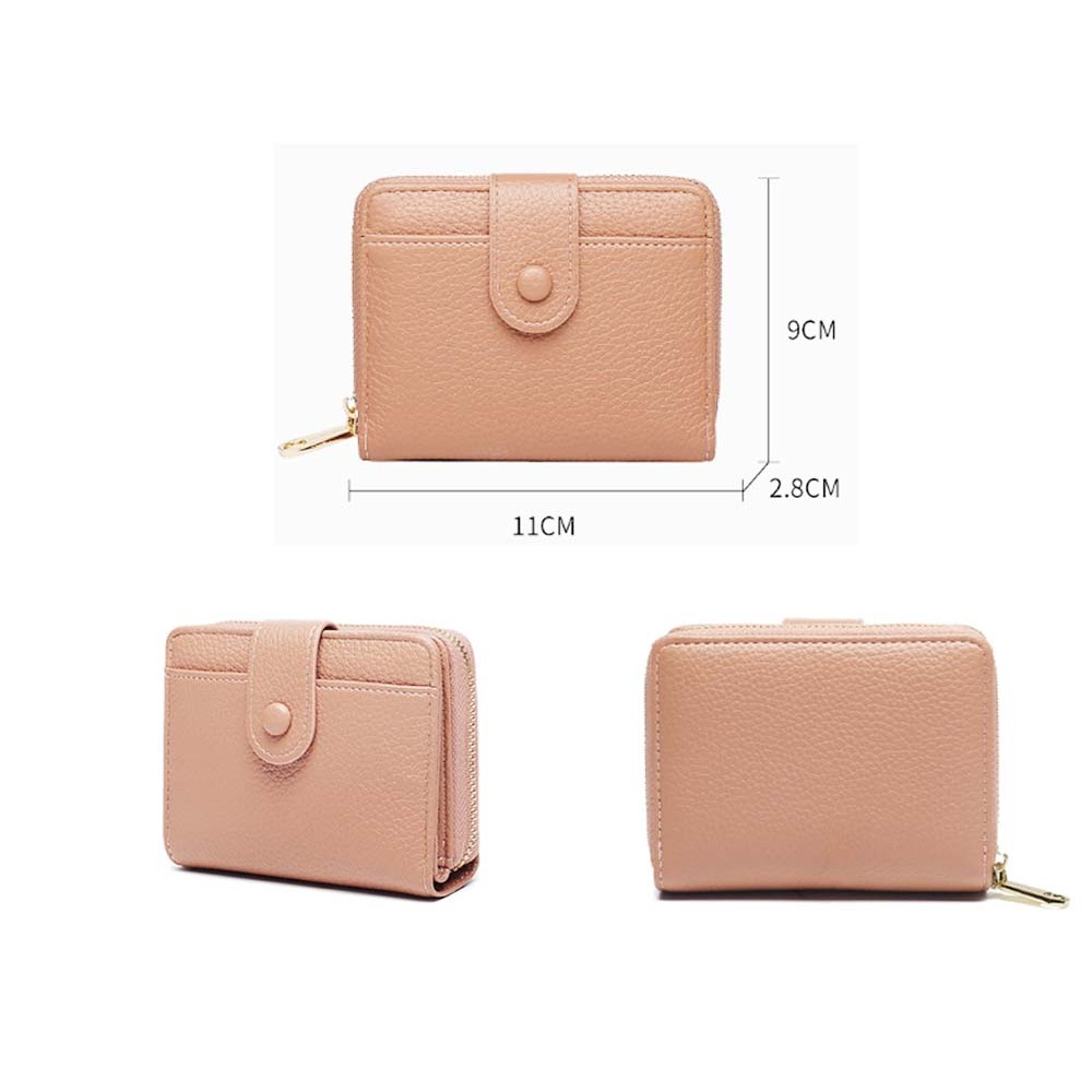 1040-2 พร้อมส่งจากไทย Anpunae กระเป๋าสตางค์ผู้หญิงใบสั้น หนังพียูเกรดพรีเมี่ยม หนังนิ่ม