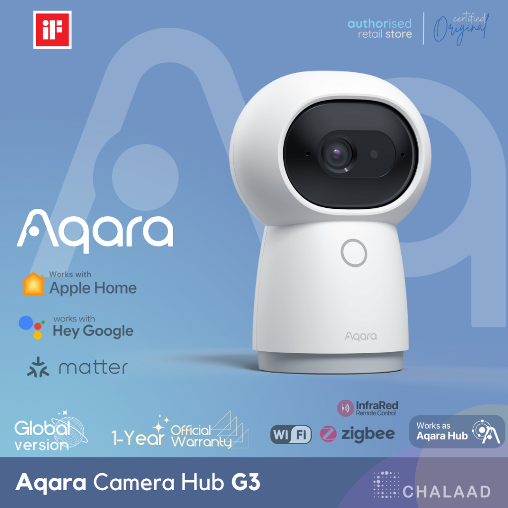 Aqara Camera Hub G3 กล้องวงจรปิดอัจฉริยะและฮับในตัวเดียว รองรับ Apple HomeKit มี AI ตรวจจับใบหน้าและ