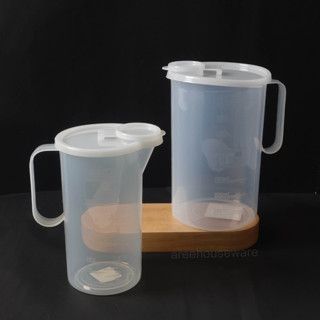 ✨พร้อมส่ง✨ เหยือกน้ำพลาสติกเกรดอาหารมีฝาปิด ปลอดภัยใช้กับอาห…