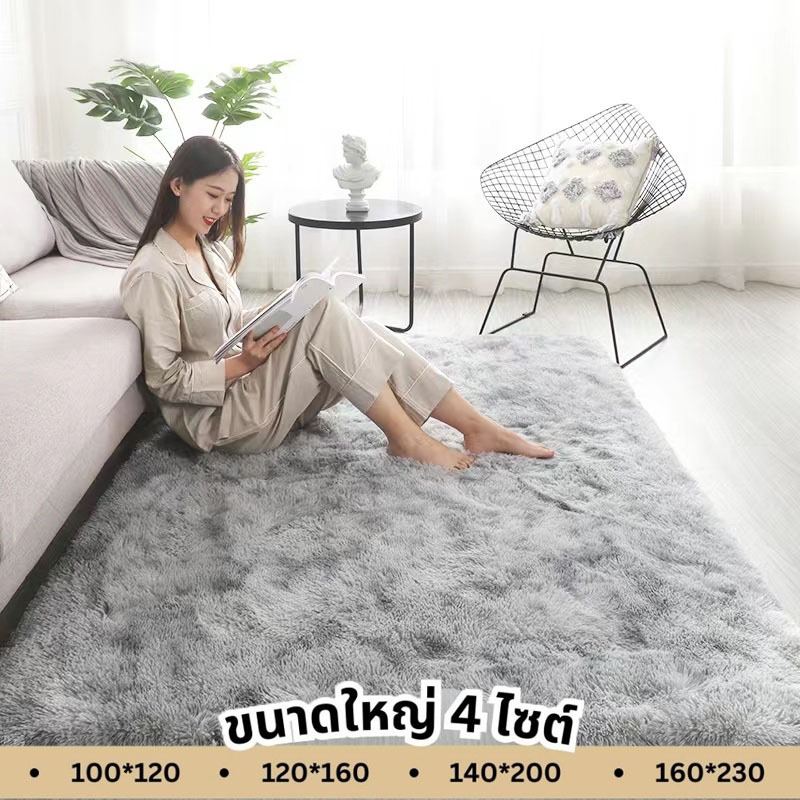 พรม พรมปูพื้น ห้องนอน ขนนิ่ม พรมนุ่ม 120x160cm พรมขนนุ่ม พรมห้องนอน ผ้าปูพื้นพรมก ตกแต่งสวย ผ้าปูพื้นพรมก พรมปูพื 80*120