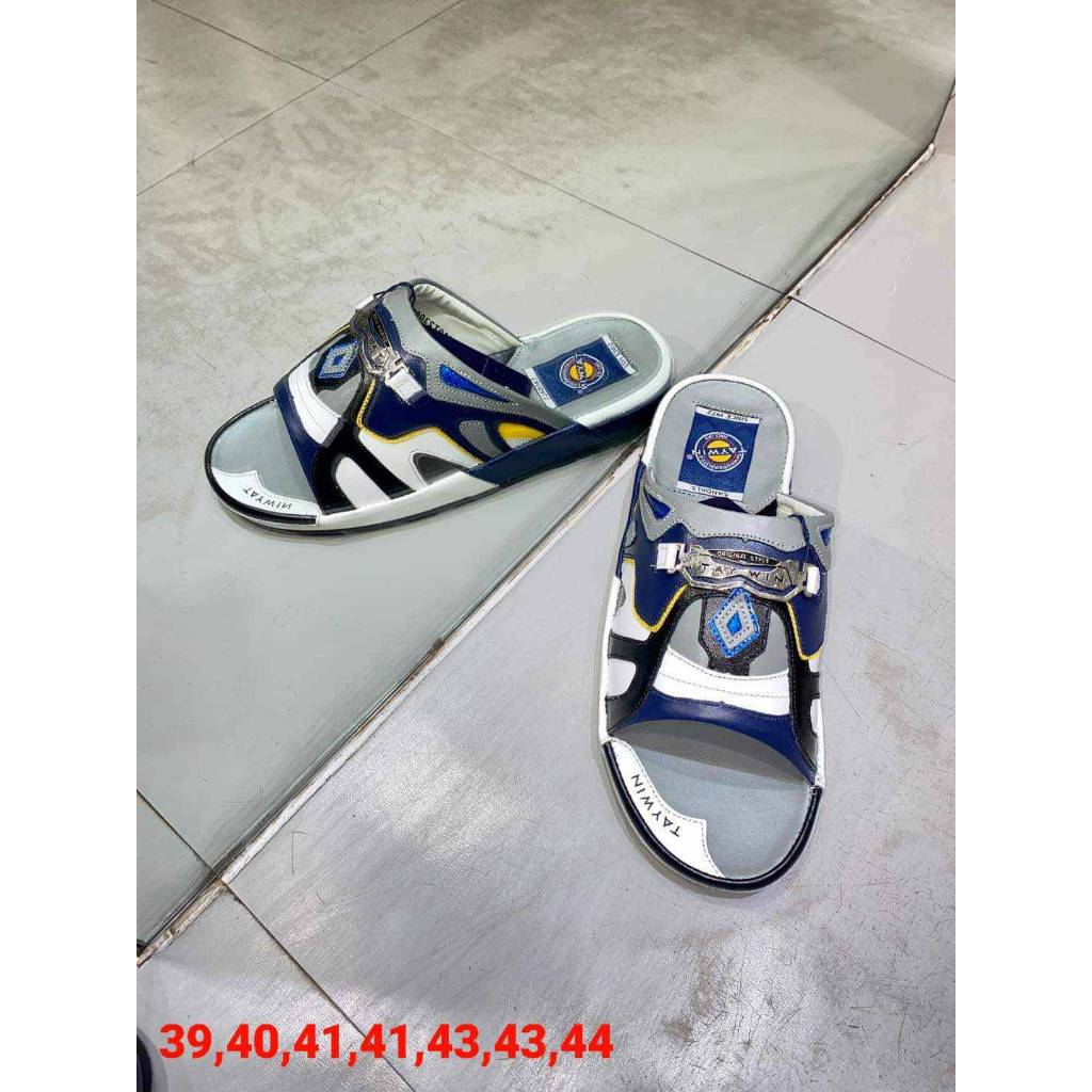 Taywin Original Style รองเท้าแตะขาวสลับพื้นหนา รุ่น 110T23008