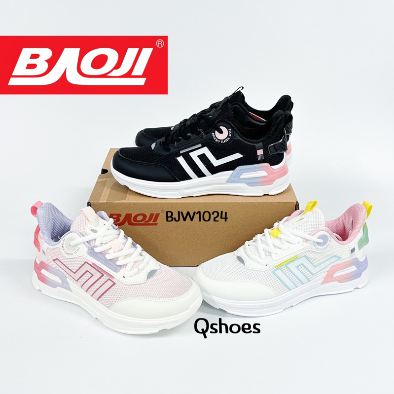 รองเท้าผ้าใบ Sneakers Velvet สไตล์เอ็นเอ็มดี Baoji บาโอจิ BJW1024 ไซส์หญิง 37-41