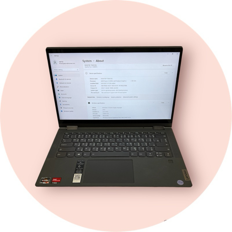 lenovo ideapad flex 5 14ARE05  มือสอง