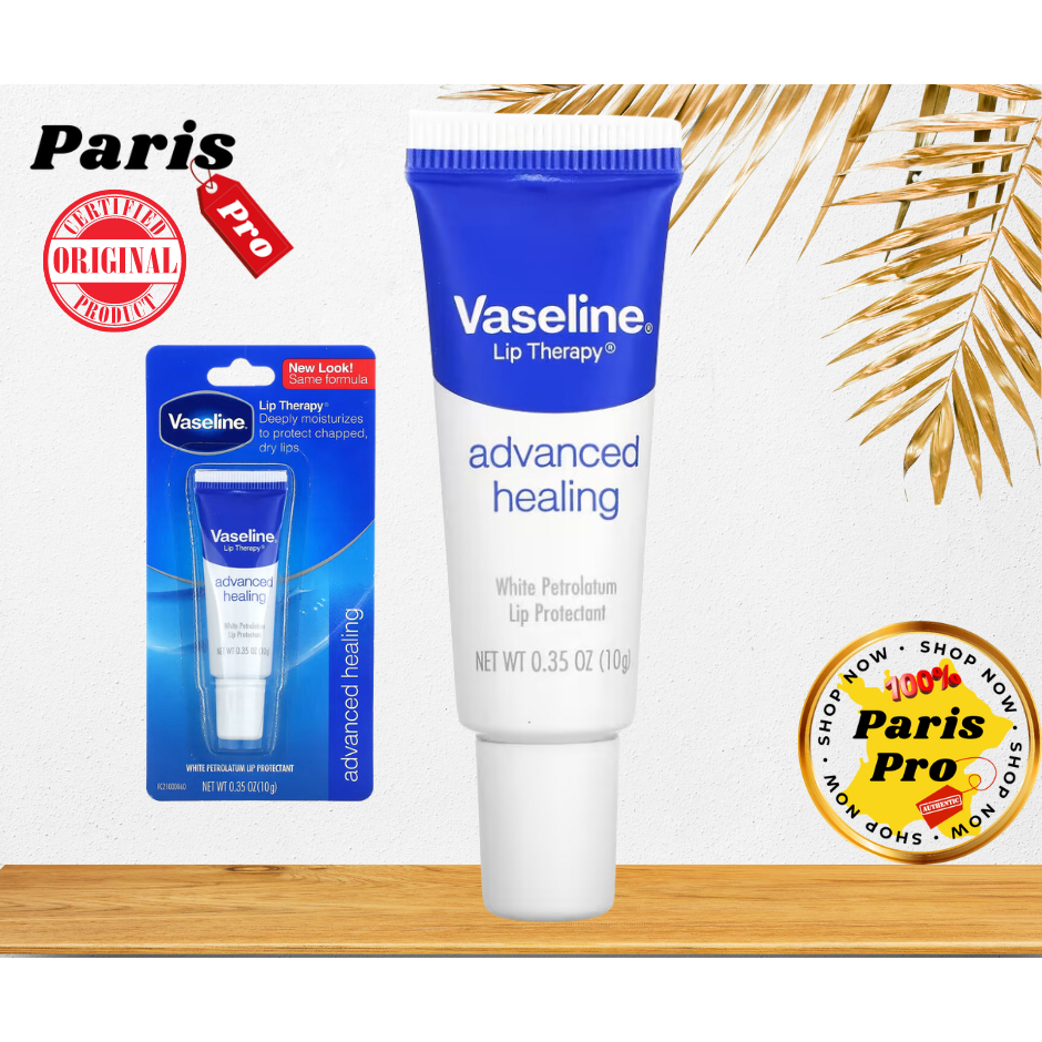 ลิปบำรุง Vaseline Lip Therapy Advanced Healing 0.35 oz (10 g) นำเข้าจากอเมริกา