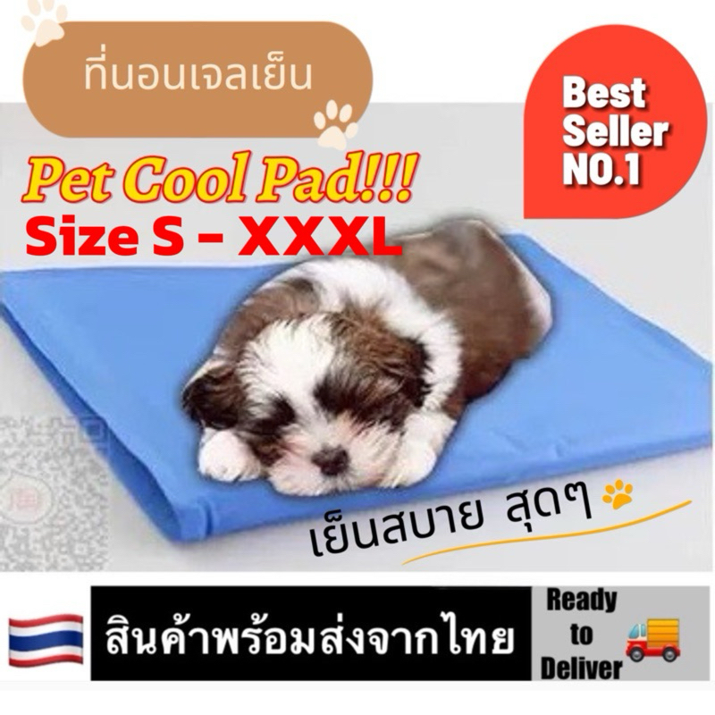 ขายดีที่สุด ที่นอนเจลเย็นสําหรับสัตว์เลี้ยง Dog Cat Cooling Mat Pad