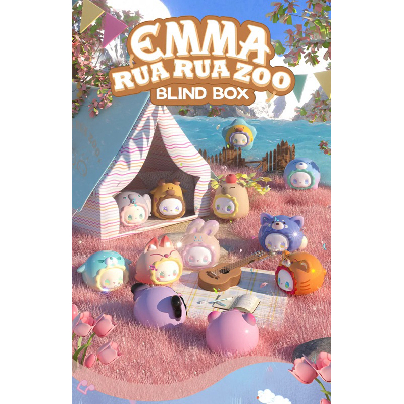 ราคาต่อ 1 ชิ้น* ( โมเดล จิ๋ว : MJ Studio EMMA Rua Rua Zoo Series ) #แกะตัว