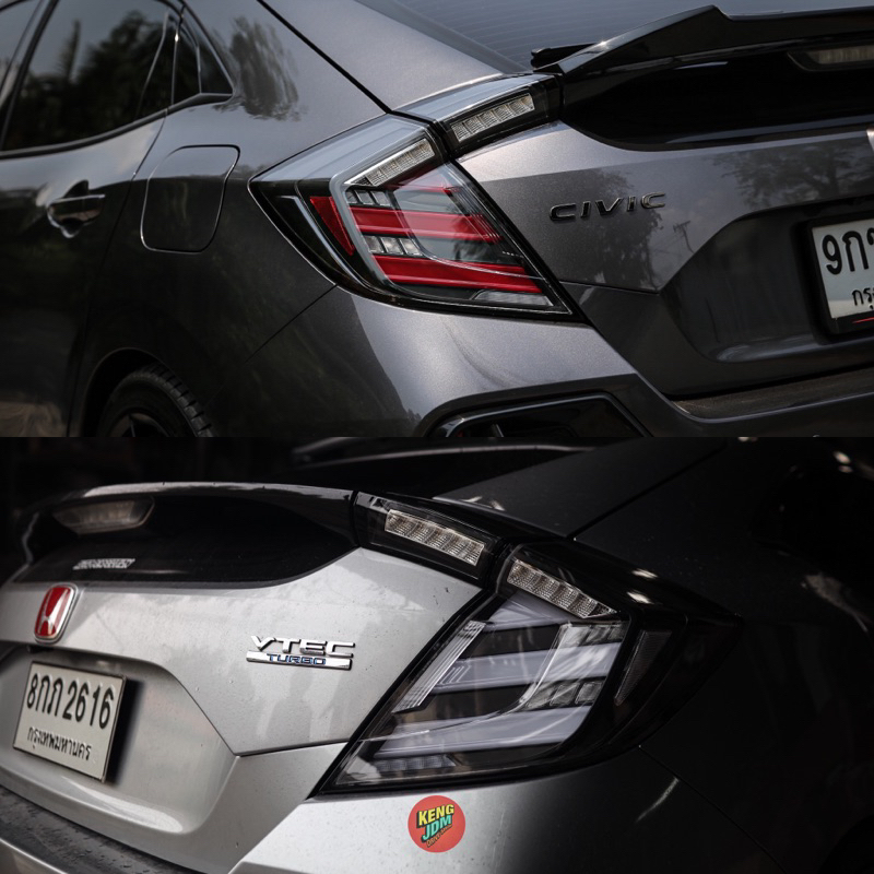 🔥 ไฟท้าย Full LED Civic FK สี Clearlens ไฟเลี้ยวแบบวิ่งหล่อๆ