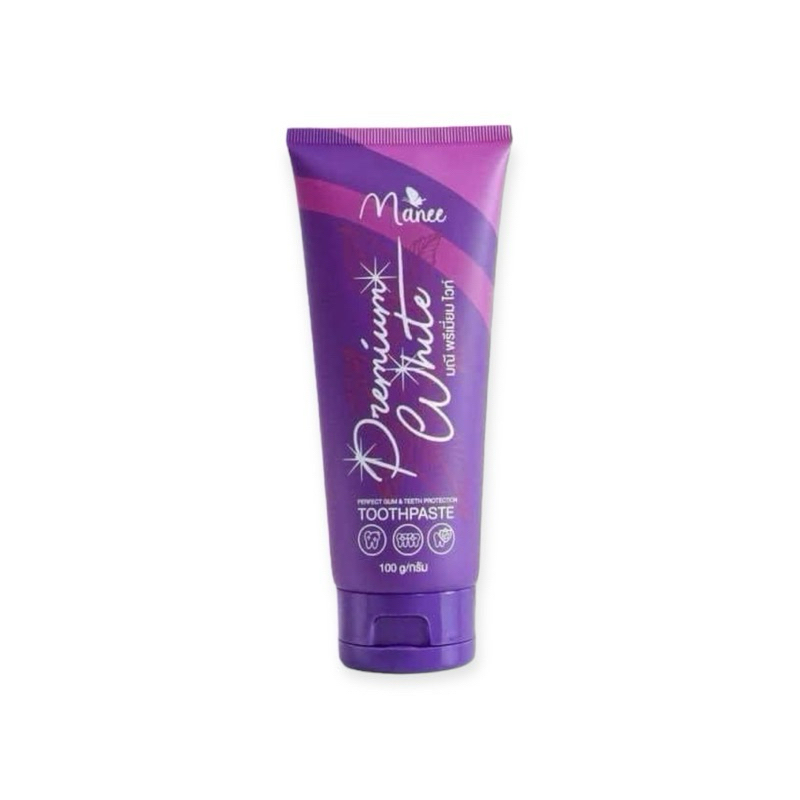 ยาสีฟัน Manee Premium White มณี พรีเมี่ยม ไวท์ ปริมาณ100g (ราคา1หลอด)