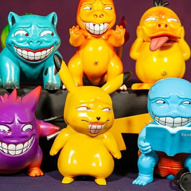 ♞เครื่องประดับอะนิเมะ Pokemon Pokemon Pikachu Squirtle