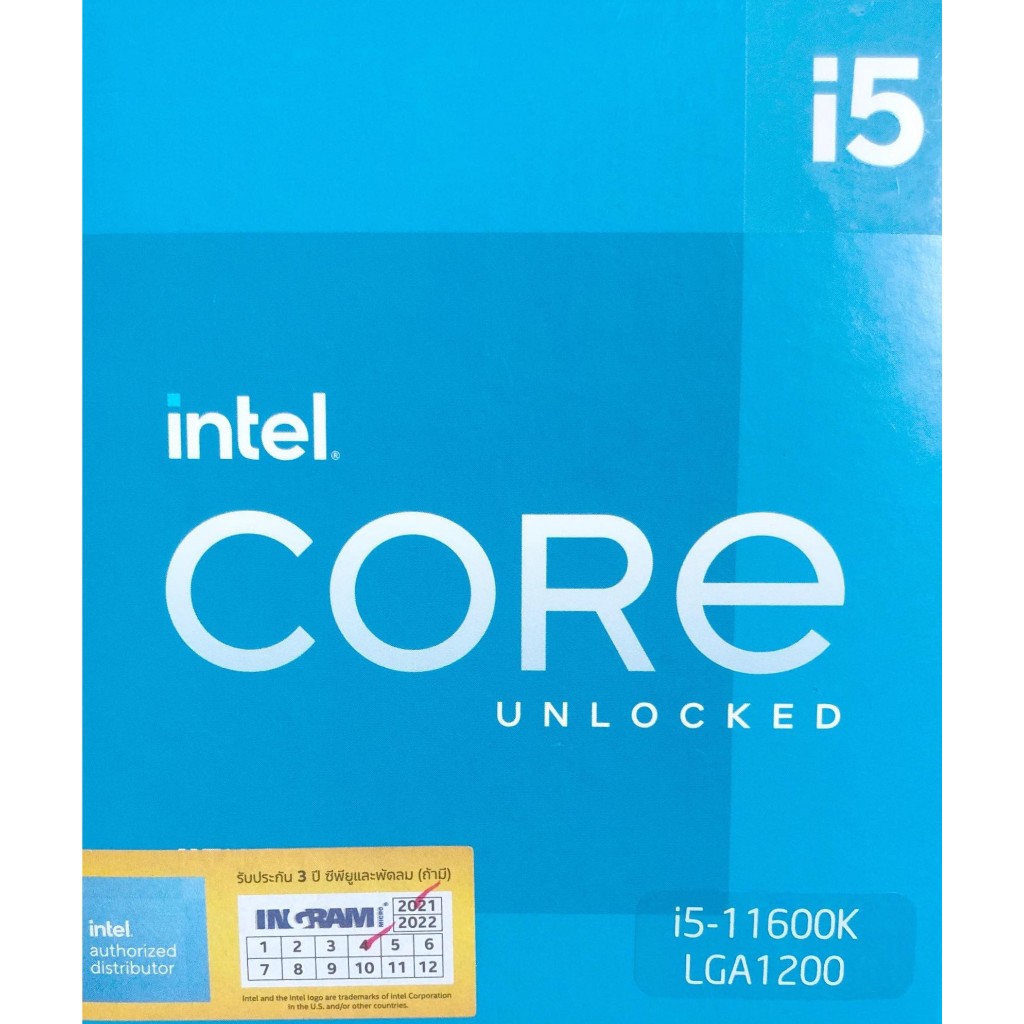 CPU (ซีพียู) INTEL CORE I5-11600K 3.9 GHz (SOCKET LGA 1200) มือสอง