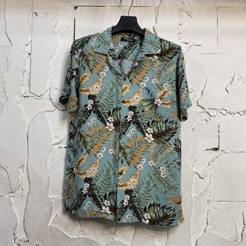 เสื้อเชิ้ตฮาวายลายสุดฮิต 9 แบบ มะพร้าว หน้าวัว M-4Xl ผ้าสปันไม่ร้อน เย็นสบาย ผ้านิ่ม ใส่ได้ทั้งชายหญิง