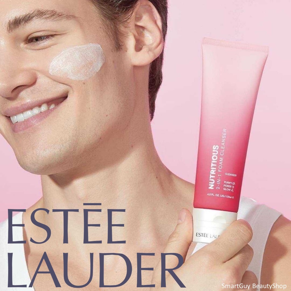 Estee Lauder Nutritious Super Pomegranate Radiant Energy 2-in-1 Cleansing Foam ผลิตภัณฑ์ทำความสะอาดผิวหน้าสูตรทับทิม