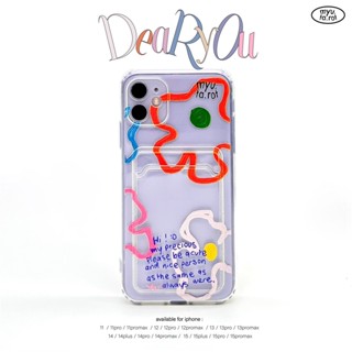 myutarot เคสมือถือใส่บัตร สำหรับไอโฟน ลาย Dear you เคสมือถือ…