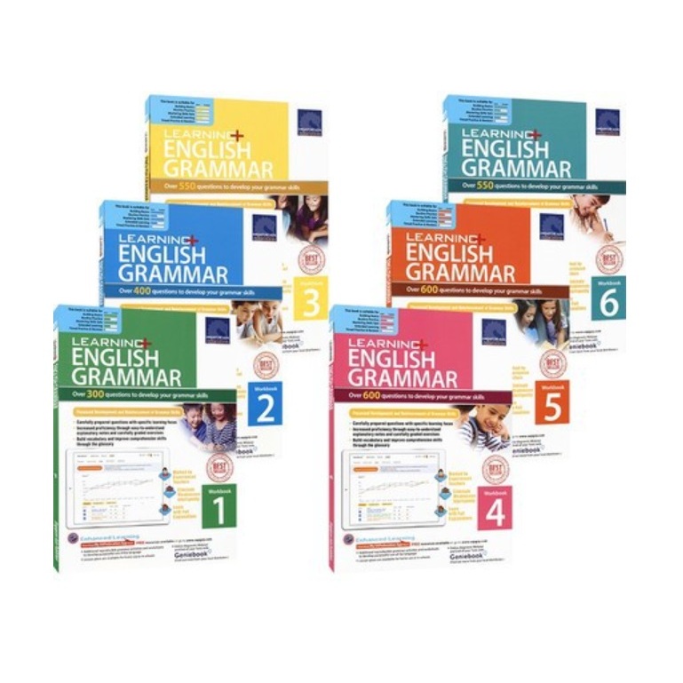 (ขายแยกเล่ม) SAP Grammar Learning English แบบฝึกหัดแกรมม่า พร้อมเฉลย หนังสือภาษาอังกฤษ - Singapore Excercise Workbook