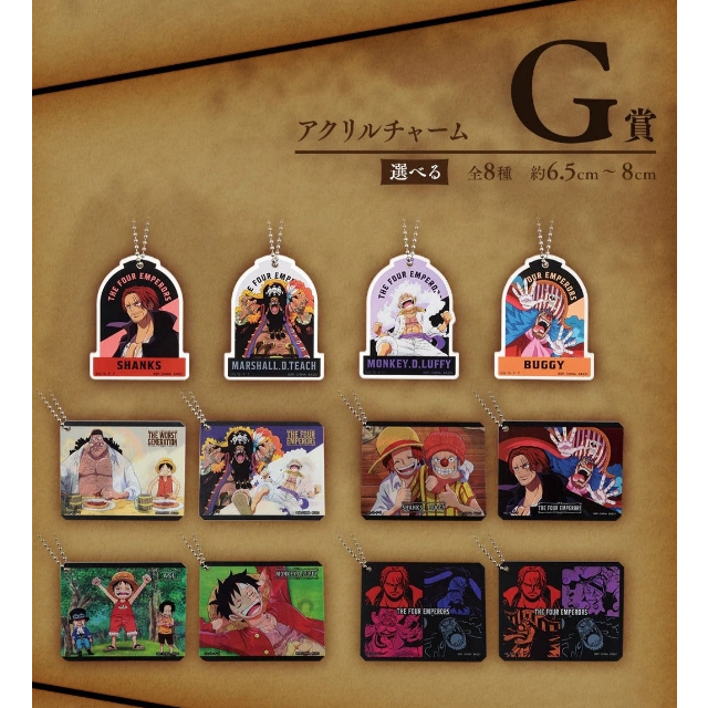 One Piece Ichiban Kuji The New Four Emperors พวงกุญแจ ของแท้ ของใหม่ในซีน