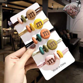 หนังยางรัดผม น่ารัก ลูกอมM&M รหัสY02