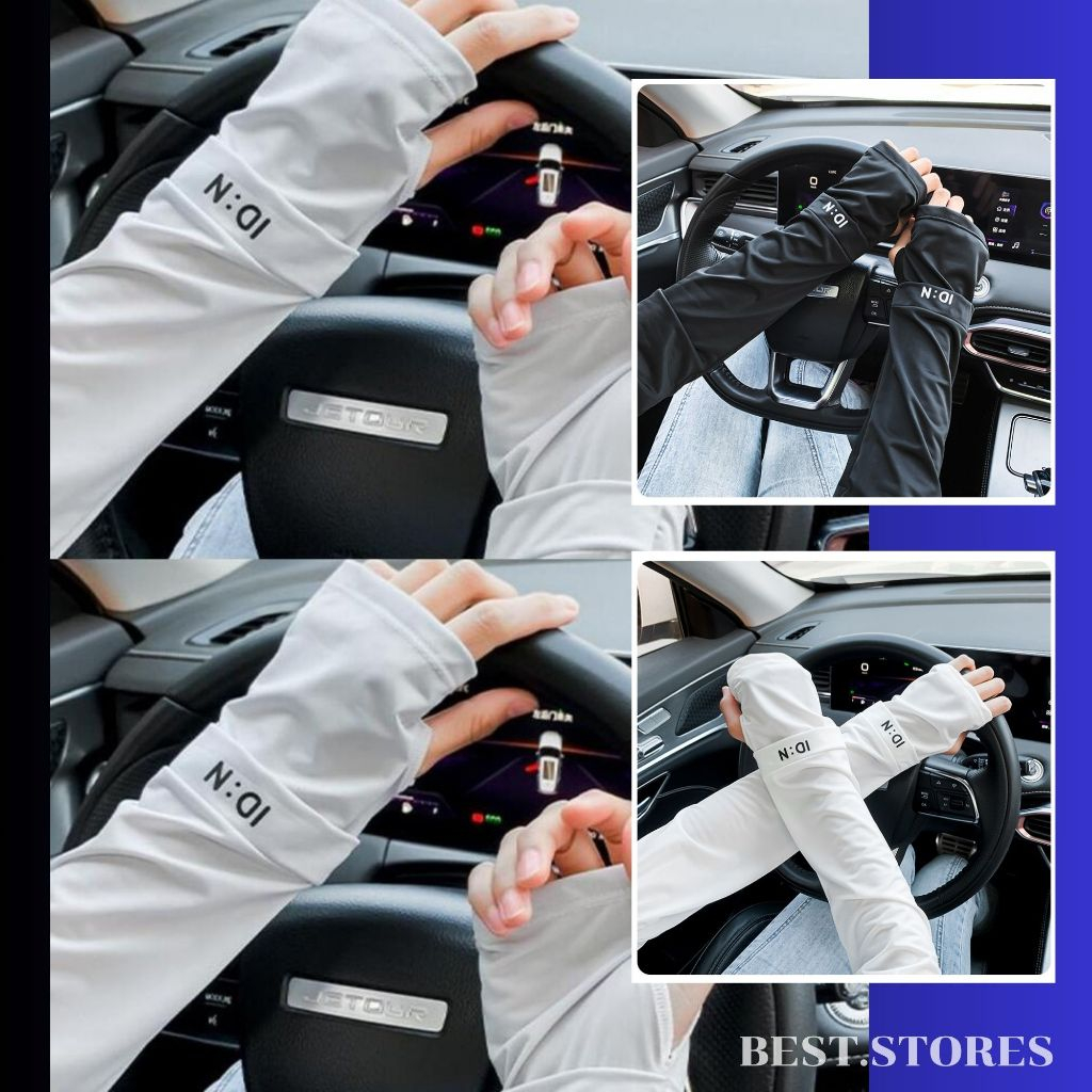 ปลอกแขนกันแดด 1 คู่ ผ้าดี สวมใส่สบาย กันแแดดได้ดี พร้อมส่ง