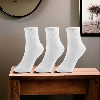 SOCKSY ถุงเท้าข้อกลาง ถุงเท้าใส่ทำงาน ใส่เรียน ใส่เล่นกีฬา คุณภาพดี FreeSize พร้อมส่ง จัดส่งไว