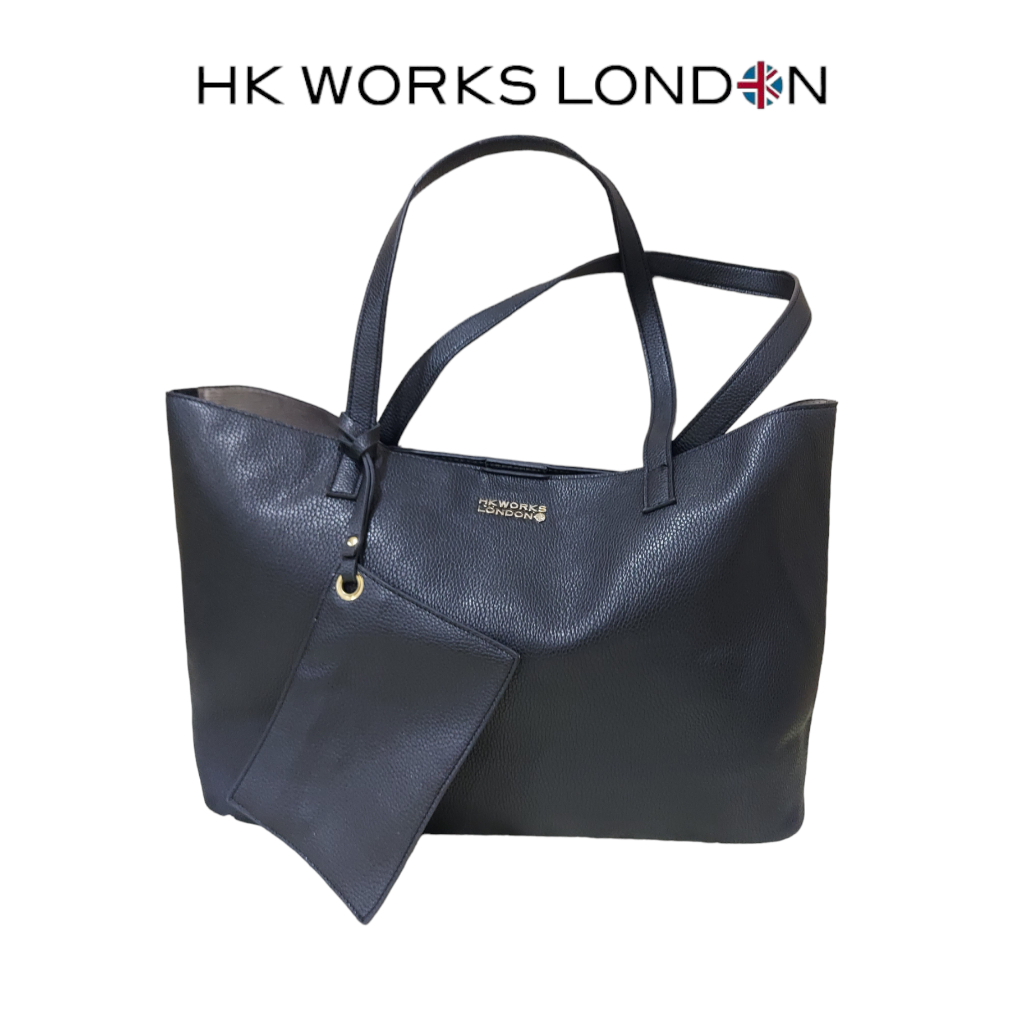 HK WORKS LONDON💯tote/shopper bag กระเป๋าสะพายข้างมือสอง ทรงShopping