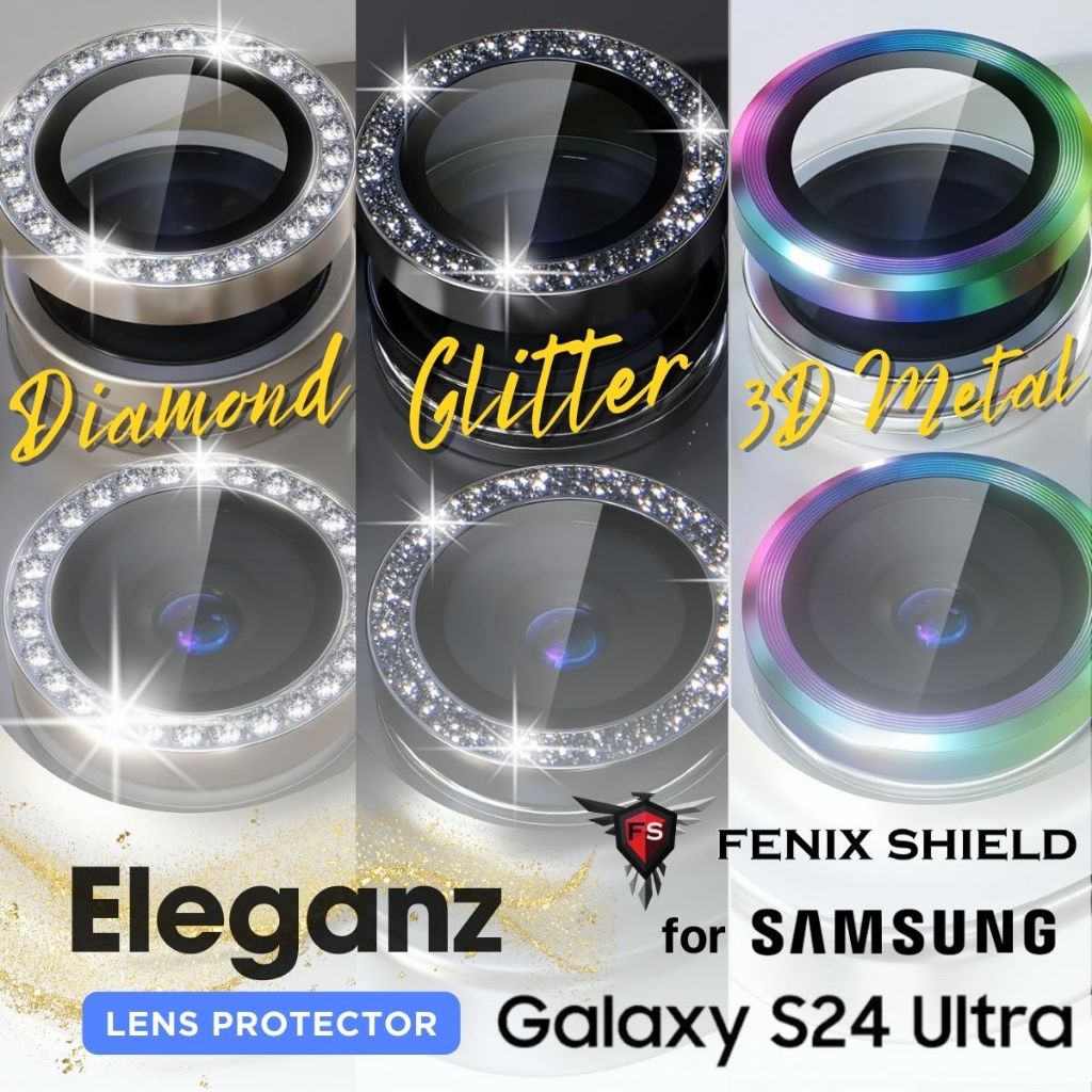 (ส่งทันที) กระจกกันรอย เลนส์กล้อง FenixShield Aluminium Lens ELEGANZ สำหรับ Samsung Galaxy S24 Ultra