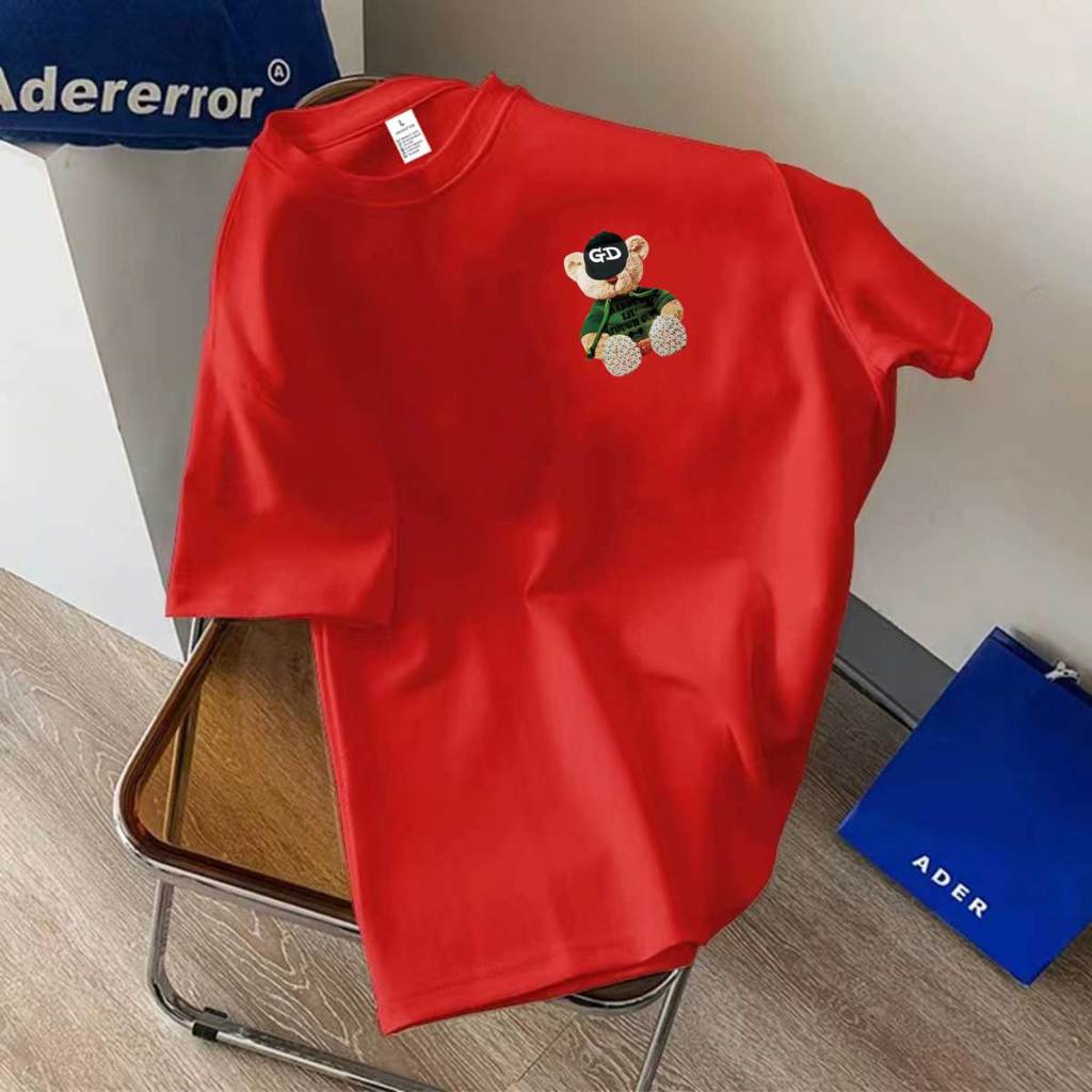 //BK-717 เสื้อยืดแฟชั่น ผ้าคอตตอนผสมโพลี เนื้อผ้านุ่มระบายอากาศดี  เสื้อแขนสั้นวินเทจทรงตรงไซส์ไม่เล็ก ใส่ได้ทั้ง ญ/ช - รูปที่ 4