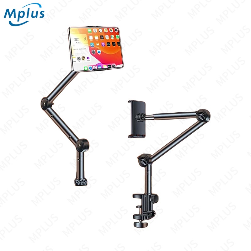 mplus แขนจับโทรศัพท์มือถืออเนกประสงค์ สามารถหนีบโต๊ะ ขาจับโทรศัพท์รุ่นยาว62cm  ขาตั้งมือถือ