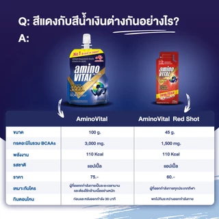 AMINO VITAL อะมิโน ไวทัล เจลให้พลังงานมี BCAAs สูง ทานง่าย ขนาด100 กรัม