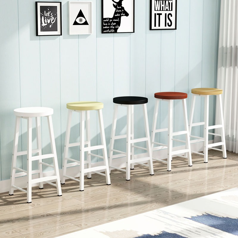 MMY เก้าอี้บาร์ เก้าอี้กลม 30X30X75CM แข็งแรง รับน้ำหนักได้ 250 KG เหมาะสำหรับบาร์ อเนกประสงค์ COD - รูปที่ 2