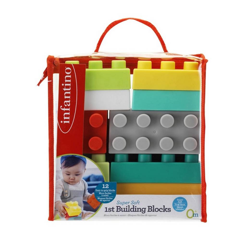 Infantino : Super Soft 1st Building Blocks - เลโก้ซิลิโคนเสริมพัฒนาการ