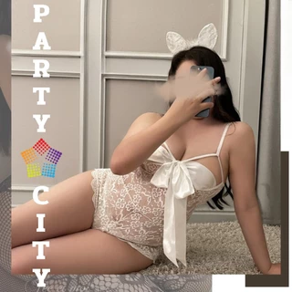 PARTY CITY ชุดนอน ชุด sexy เซ็ตสาวอวบ ❤️​ สายเดี่ยว มีบรา พร้อมจัดส่ง SET-005
