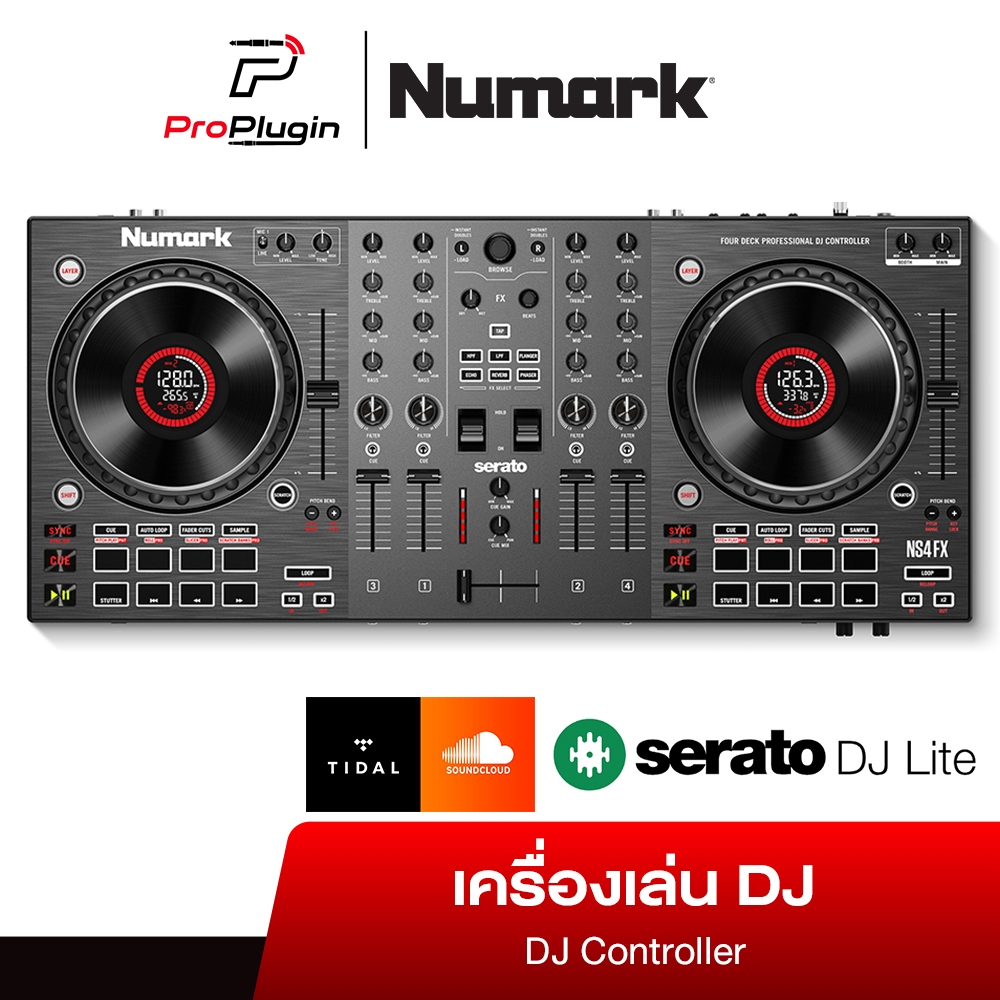 Numark NS4FX เครื่องเล่นดีเจ DJ Controller 4 channel (ProPlugin)
