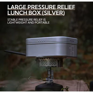 🔥พร้อมส่ง🔥 กล่องอาหาร Lunch Box Campingmoon วัสดุอลูมิเนียม แข็งแรง น้ำหนักเบา พร้อมส่งจากไทย🇹🇭