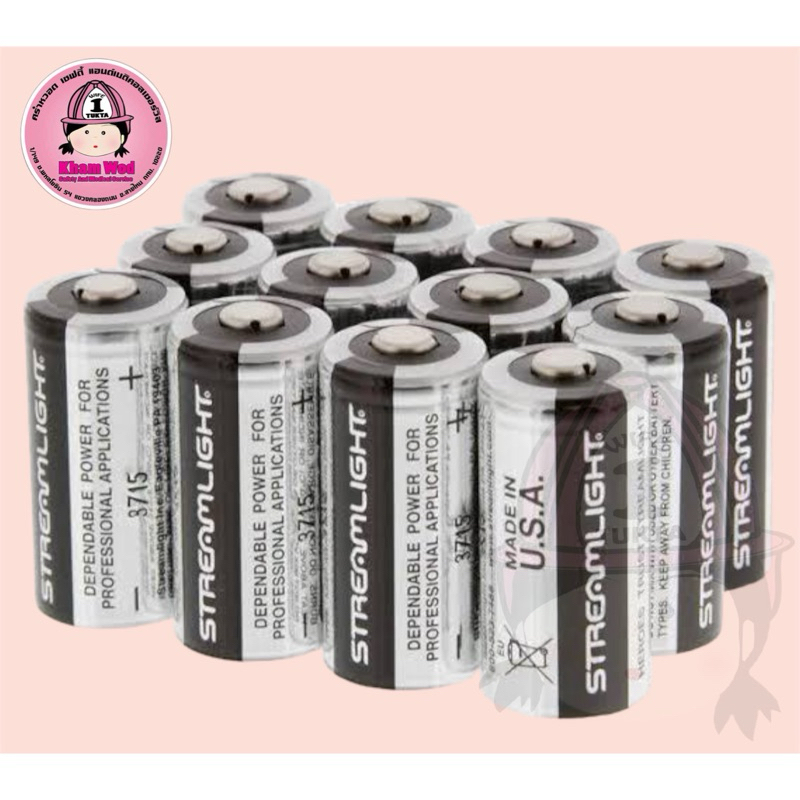 💖คร่ำหวอดเซฟตี้ ถ่านStreamlight Cr123A ถ่านCR1234A TLR-8 TLR-9 🇹🇭พร้อมส่งจากไทย🇹🇭