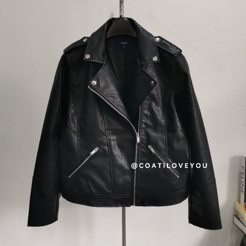 KIABI​ ​LEATHER​ BIKER​ JACKET