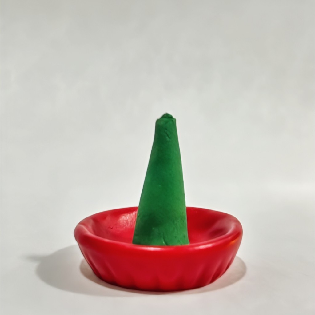 เชิงวางกำยานขนาดจิ๋ว วัสดุเป็นงานเรซิ่น ขนาดประมาณ กว้าง 3.3 x สูง 1 เซนติเมตร ใช้หรับวางธูปจุดกำยาน - รูปที่ 4