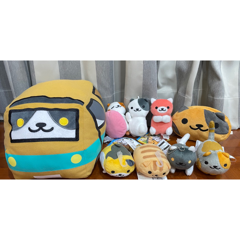 Neko Atsume Keychain Plush Coin bag ตุ๊กตา พวงกุญแจ แมว งานลิขสิทธิ์ แท้