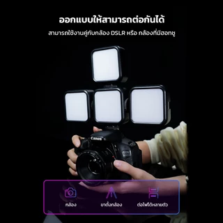Moreno ไฟสตูดิโอ สำหรับพกพา Phone Camera Fill Lamp รุ่นชาร์จแบต สว่าง ขนาดเล็ก น้ำหนักเบา มีตัวหนีบมือถือ
