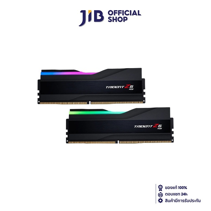 64GB (32GBx2) DDR5 5600MHz RAM (หน่วยความจำ) G.SKILL TRIDENT Z5 RGB (INTEL XMP) (MATTE BLACK) (F5-5600J2834F32GX2-TZ5RK)