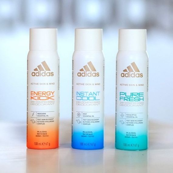 Exp 10/26 Adidas Active Skin & Mind 24h Deodorant Spray 100ml