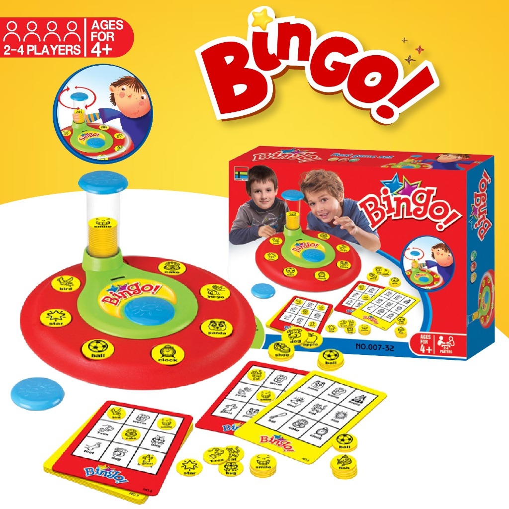 เกมบิงโก Bingo เล่นกับกลุ่มเพื่อน ครอบครัว เพื่อการเรียนรู้เกี่ยวกับคำศัพท์ภาษาอังกฤษ เล่นได้ 2 - 4 