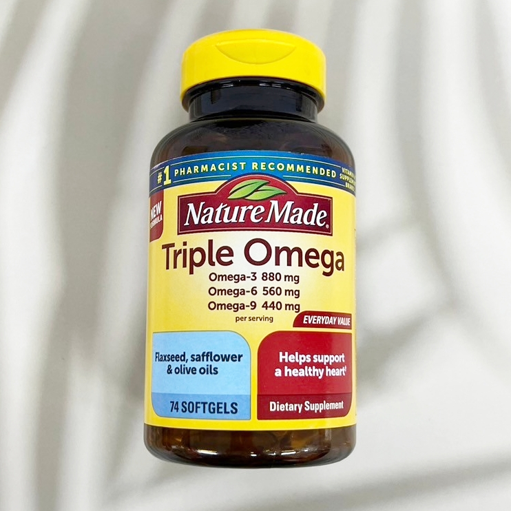 [Nature Made®] Triple Omega 3-6-9, 74 Softgels โอเมก้า 3-6-9