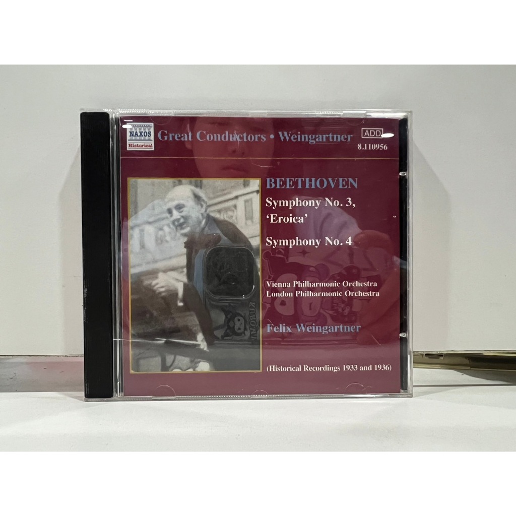 1 CD MUSIC ซีดีเพลงสากล NAXOS Historical WEINGARTNER: BEETHOVEN: Symphonies 3 &amp; 4 (C9B50)