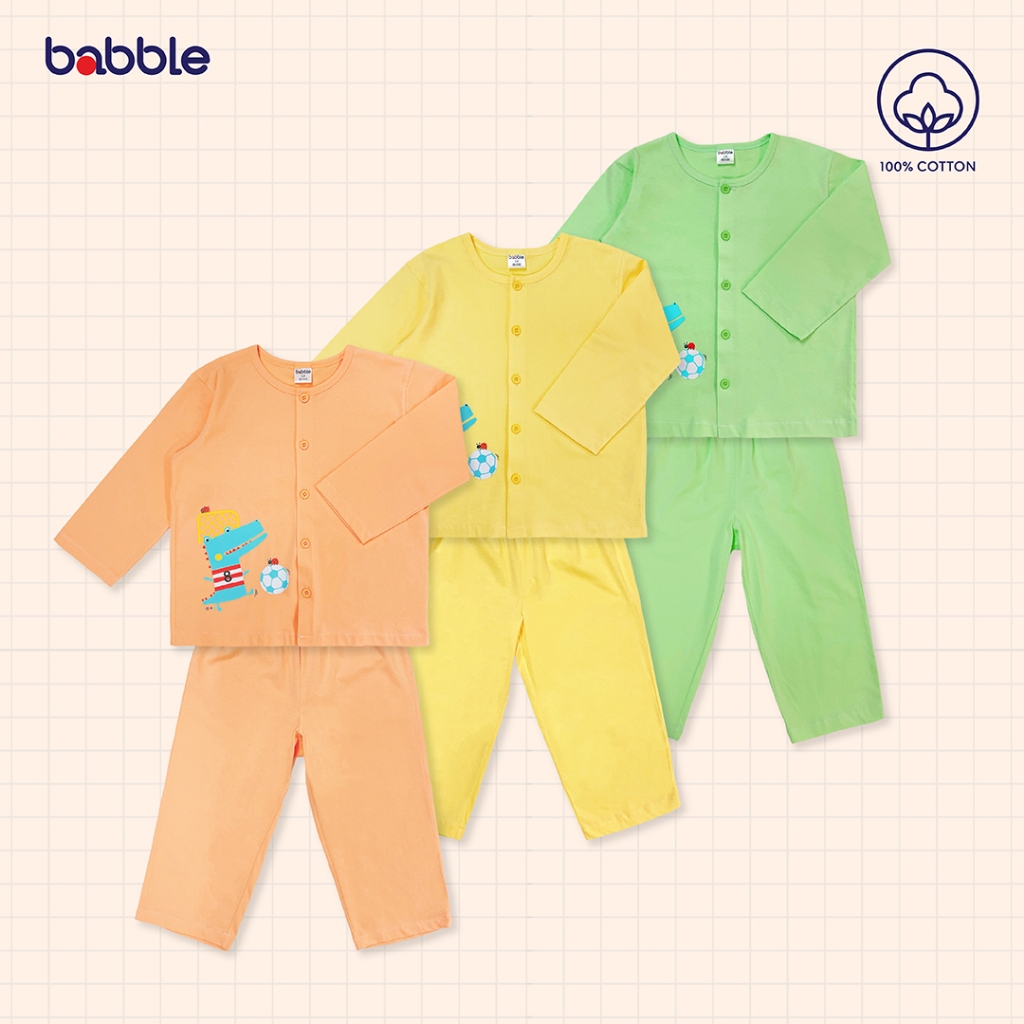 [3ชุดลด100] Babble ชุดนอนเด็ก ชุดเซตเด็ก อายุ 3 ปี ถึง 11 ปี คอลเลคชั่น Good day (Bsl)