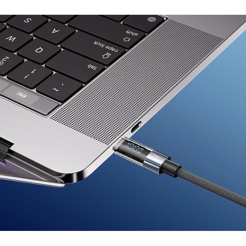 สายชาร์จอัจฉริยะ แสดงความเร็วในการชาร์จ LED ชาร์จเร็ว 100W ยาว 1.2 M แถมถุงผ้า - รูปที่ 4