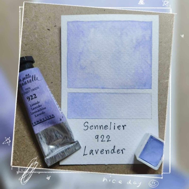 สีน้ำ Sennelier แบ่งขาย Half-pan 2 ml เบอร์ 922 สี Lavender