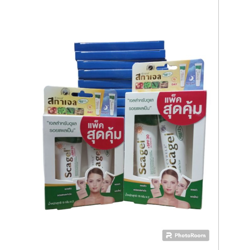 Cybele Scagel + SPF 30 แพ็คคู่สุดคุ้ม ขนาด 19 g (2 หลอด) ซีเบล สกาเจล SPF 30+ ลดรอยแผลเป็น จุดด่างดำ