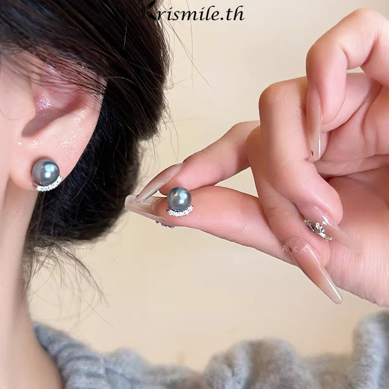 COD-ในไทย💖ต่างหู S925ต่างหูสตั๊ด ประดับไข่มุก ย้อนยุคหวาน INSสไตล์เกาหลี สำหรับผู้หญิง ไม่ทําให้แพ้ง
