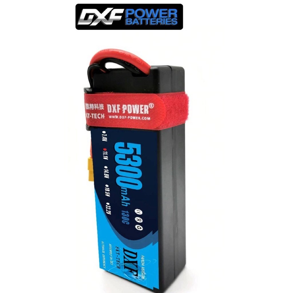 DXF แบตเตอรี่ Lipo DXF  5300MAH 2S (11.1V)  3S (11.1V) / 4S (14.8V) 130C MAX 260C HardCase/Softcase XT60