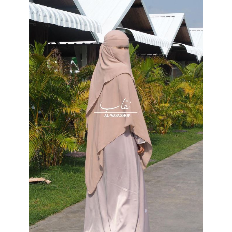 Niqob Burqaa นิกอบผ้าคลุม 2in1