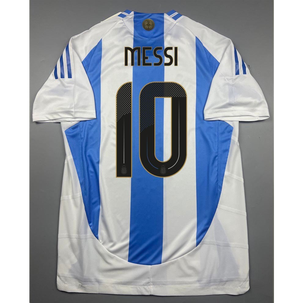 เสื้อบอล เพลเย่อ ทีมชาติ อาเจนติน่า เหย้า 2024 Player Argentina Home 10 MESSI งานเกรดดีที่สุด สินค้าอยู่ไทย